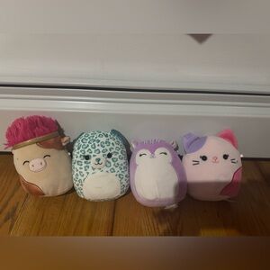 Bundle of 4 mini squishmallow